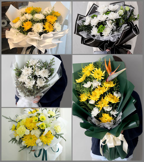 山东临沂兰陵县兰陵镇白事花束代送